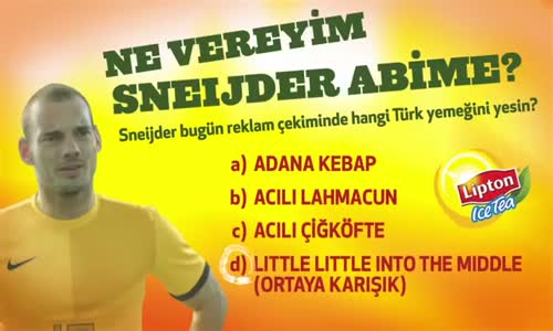 Kebapçı Selahattin Dayının Sneijder İle Reklamda Oynaması