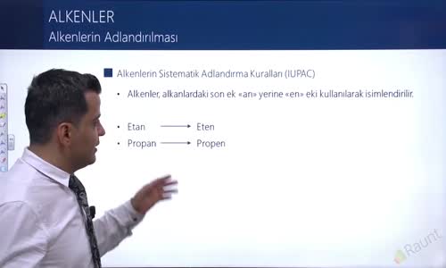 EBA KİMYA LİSE - HİDROKARBONLAR - ALKENLER (OLEFİNLER) - ALKENLERİN ADLANDIRILMASI