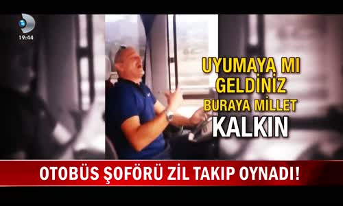 Direksiyon Başında Zil Takıp Oynayan Otobüsü Şoförü