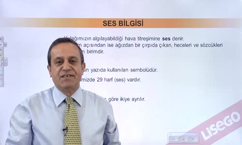 EBA TÜRKÇE LİSE SES BİLGİSİ-ÜNLÜLER-SES, HARF, HECE VE BÜYÜK ÜNLÜ UYUMU