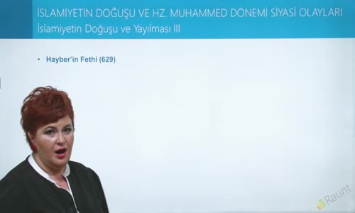 EBA TARİH LİSE İSLAM TARİHİ VE UYGARLIĞI - İSLAMİYETİN DOĞUŞU VE YAYILMASI III