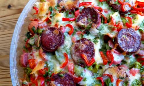 Yumurtalı Kahvaltılık Pizza 