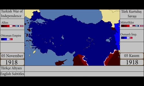 Kurtuluş Savaşının Gün Gün Haritalandırılmış Hali