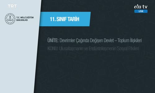 11. Sınıf Tarih 1.Bölüm İzle