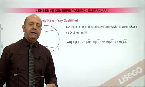 EBA GEOMETRİ LİSE ÇEMBER-ÇEMBERDE KİRİŞ-YAY ÖZELLİKLERİ