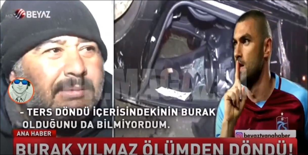 Burak Yılmaz Lüks Aracıyla Takla Attı