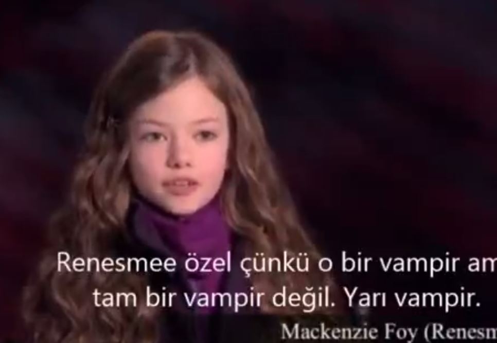 Mackenzie Foy -Alacakaranlık Şafak Vakti Bölüm İki- Röportajı (Türkçe Altyazılı)