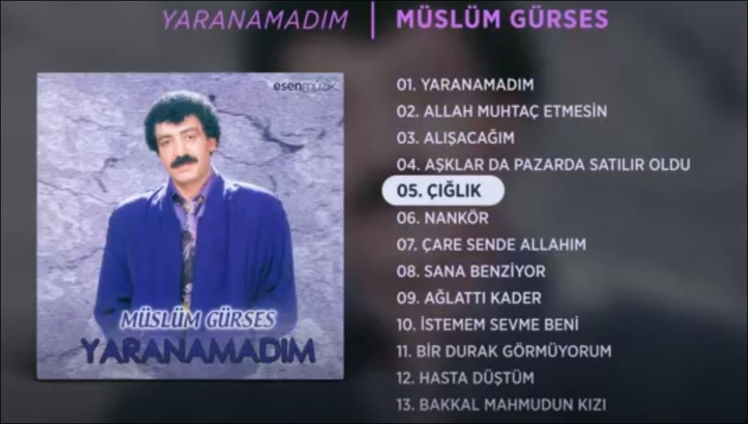 Çığlık Müslüm Gürses