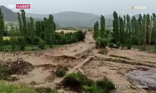 Yozgat'ta selin geliş anı ortaya çıktı