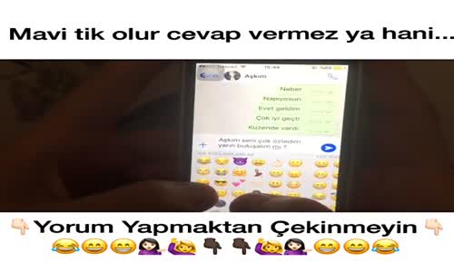 Mavi Tık Olup Cevap Vermeyenler