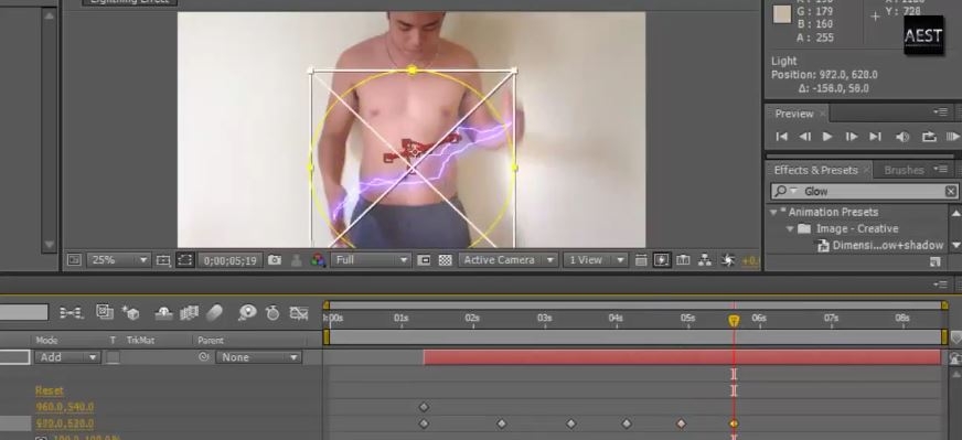 After Effects Tutorial Lightning Effect 