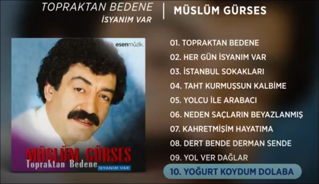  Müslüm Gürses Yoğurt Koydum Dolaba