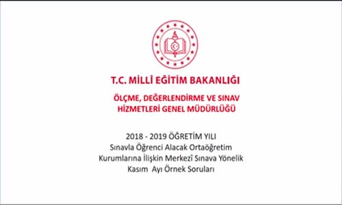 FEN BİLİMLERİ DERSİ KASIM AYI ÖRNEK SORULARI ve ÇÖZÜMLERİ izle - Video - Eğitim Bilişim Ağı