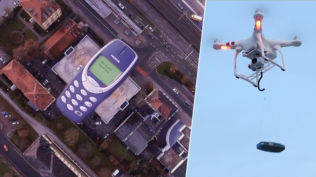 Nokia 3310 Drone ile Fırlatılırsa