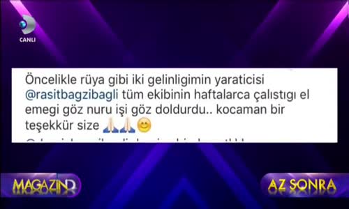 Fahriye Evcenin Gelinliğini Tasarlayan Raşit Bağzıbağlı İlk Kez Konuştu