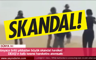 Dünyaca ünlü yıldızdan büyük skandal!