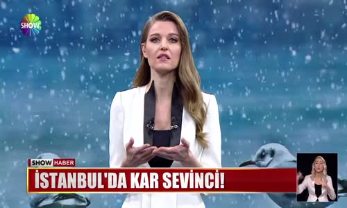 İstanbul'da kar sevinci! 