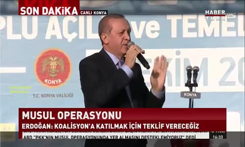 Erdoğan Konya'da, Başkanlık Hakkında Konuştu