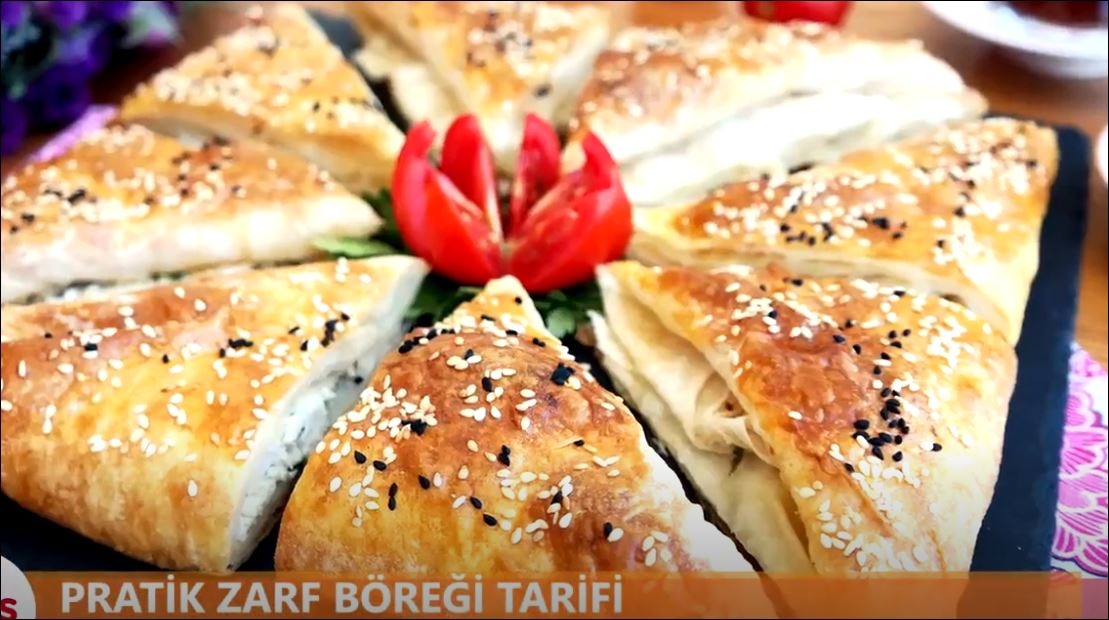 10 Dakikada Zarf Şeklinde Çıtır Börek 