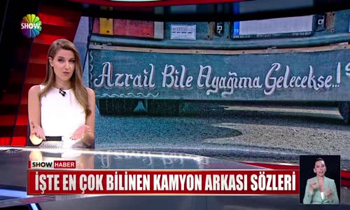 Kamyon arkası sözleri!