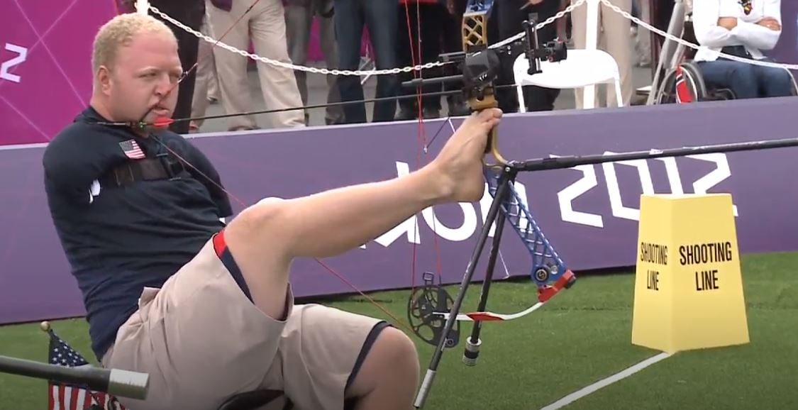 Archery - Stutzman (USA) v Denton (USA) - Mens Ind Compound Open - London 2012 Paralympics