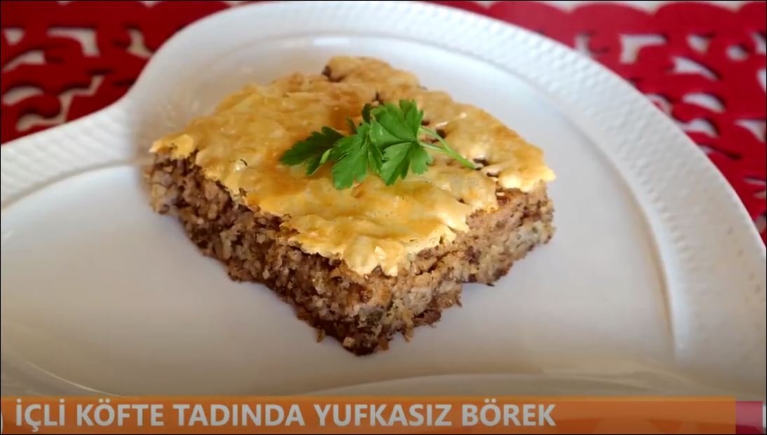 İçli Köfte Tadında Yufkasız Börek 