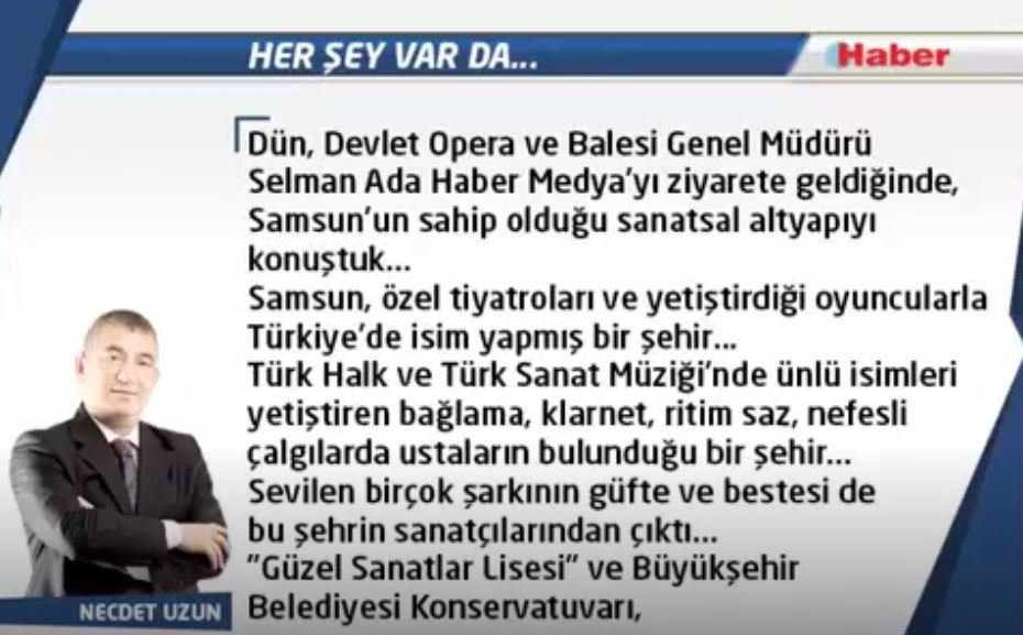 Necdet Uzun Yazdı - Her Şey Var Da... 