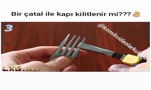 Çatal İle Kapı Kilitleme