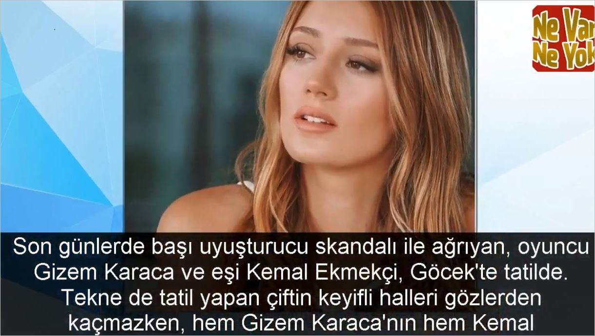 Gizem Karaca'ya ne Olmuş Tatilde Böyle Yakalandı Hem O Hem Eşi