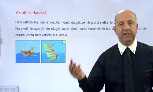 EBA MATEMATİK LİSE 4 HAREKET PROBLEMLERİ AKINTI İLE HAREKET