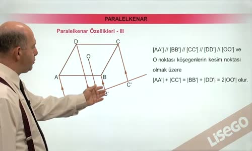 EBA GEOMETRİ LİSE  PARALELKENAR-PARALELKENAR ÖZELLİKLERİ 3