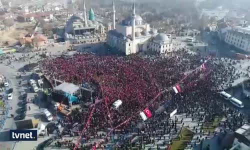 Erdoğan Kudüs Mitingine Telekonferansla Bağlandı