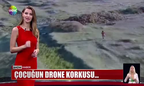 Çocuğun drone korkusu...