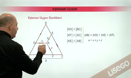 EBA GEOMETRİ LİSE  ÜÇGEN -EŞKENAR ÜÇGEN ÖZELLİKLERİ