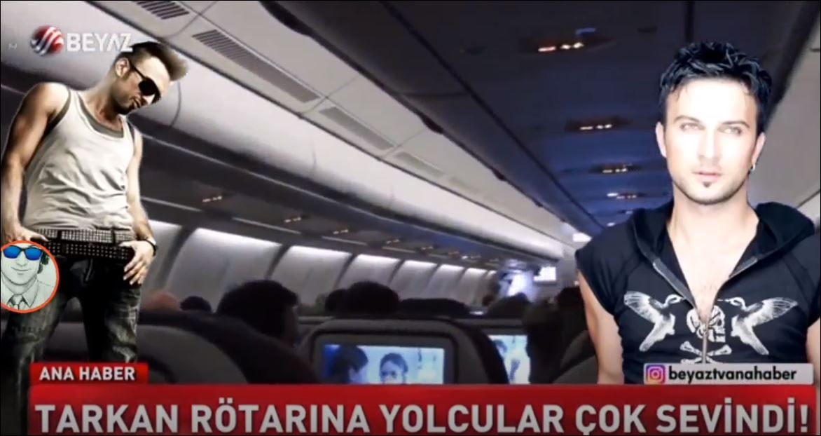 Tarkan'ın Uçağı Rötar Yaptı Yolcular Çok Sevindi