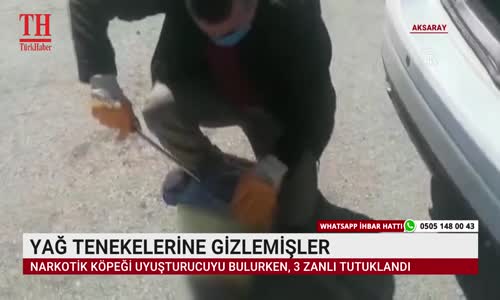 YAĞ TENEKELERİNE GİZLEMİŞLER