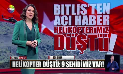 Helikopter düştü- 9 şehidimiz var!