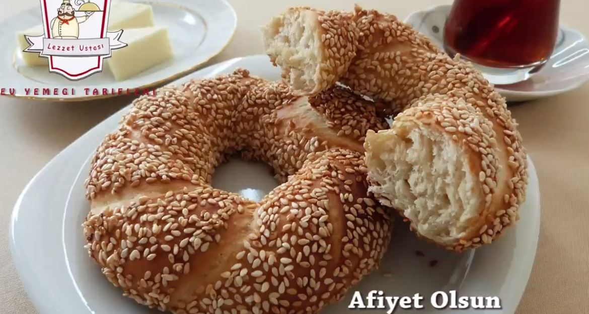 Simit Nasıl Yapılır Susamlı Simit Tarifi  Pastane Simiti Yapımı 