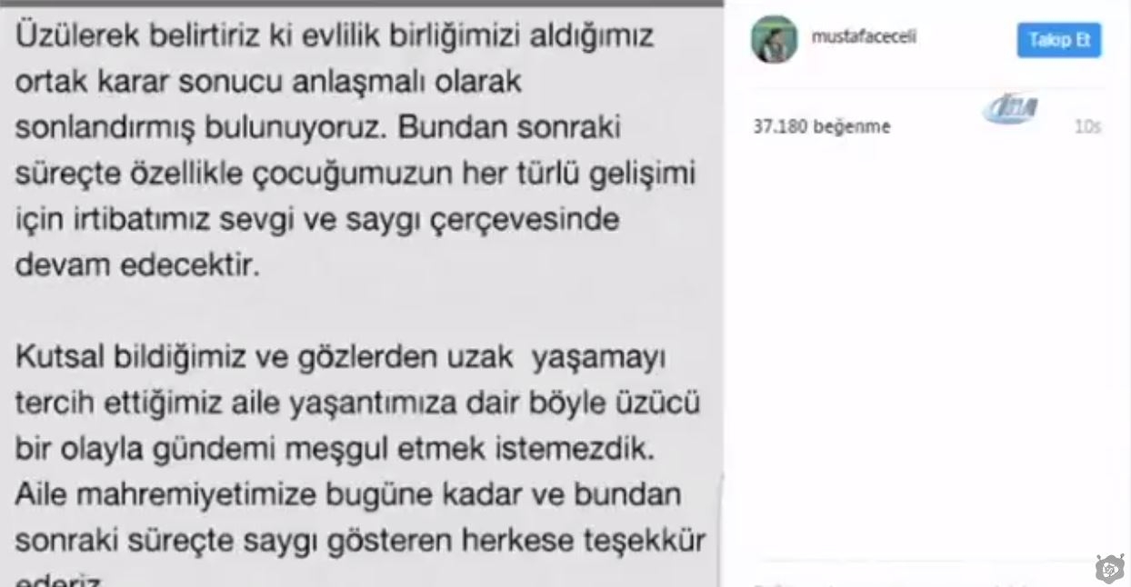 Mustafa Ceceli'nin Eşinden Boşanması!