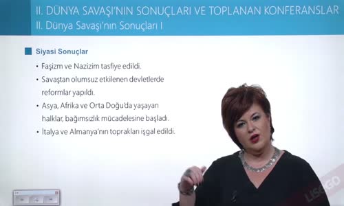 EBA T.C. İNKILAP TARİHİ VE ATATÜRKÇÜLÜK  LİSE - II.DÜNYA SAVAŞI SÜRECİNDE DÜNYA - II.DÜNYA SAVAŞI'NIN SONUÇLARI I