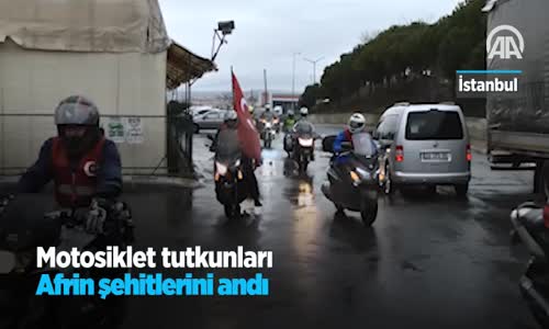 Motosiklet Tutkunları Afrin Şehitlerini Andı