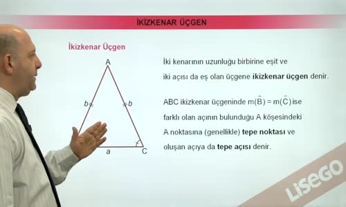 EBA GEOMETRİ LİSE  ÜÇGEN - İKİZKENAR ÜÇGEN