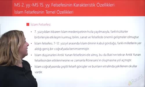 EBA FELSEFE LİSE MS 2.YY-2MS 15.YY FELSEFESİ -İSLAM FELSEFENİN TEMEL ÖZELLİKLERİ