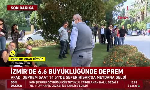 İzmir Seferihisar'daki 6,6 Büyüklüğündeki Depremi Prof. Dr. Okan Tüysüz Yorumladı 