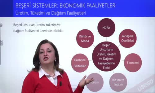 EBA COĞRAFYA LİSE - BEŞERİ SİSTEMLER;EKONOMİK FAALİYETLER - ÜRETİM, DAĞITIM VE TÜKETİM FAALİYETLERİ II