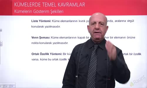 EBA MATEMATİK LİSE 4 KÜMELER- KÜMELERİN GÖSTERİM ŞEKİLLERİ