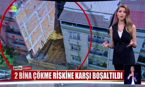 2 bina çökme riskine karşı boşaltıldı