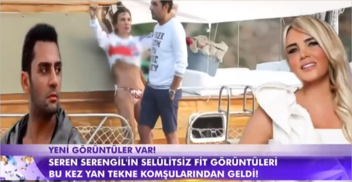 Seren Serengil Fit Vücudunu Sergilerken Kocası Resmen Yardımcı Olmuş