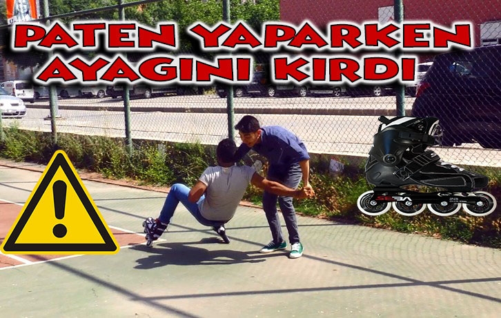 İlk Kez Paten Sürdük Çok Eğlenceli Geçti - YERE DÜŞTÜÜ - 