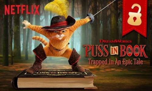 Çizmeli Kedi Büyülü Kitaptan Kaçış Dublaj izle 